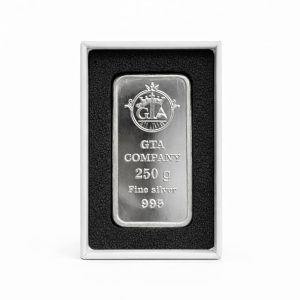 250 gram silver bar, GTA brand | 995 karat